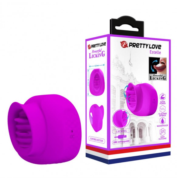 Pretty Love - Estelle Powerful Licking Massager (Chargeable - Red Rose) Pretty Love - Estelle Powerful Licking Massager (Chargeable - Red Rose)